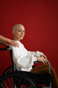 person in a wheelchair